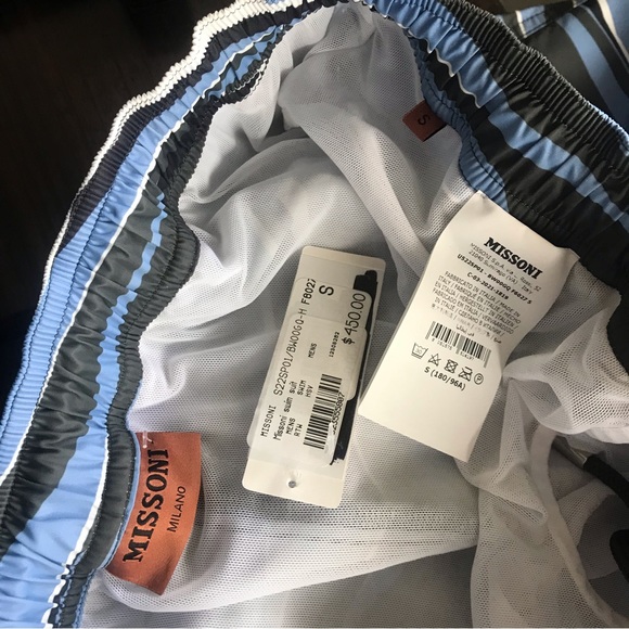 MISSONI Green Camo Print Swim Suit Trunks - Picture 8 of 9